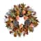 22&#x22; Hydrangea, Dried Lotus Pod Artificial Fall Wreath